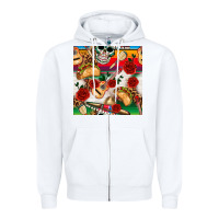 White mexican  seamless pattern Zipper Hoodie - texasbilliewilder