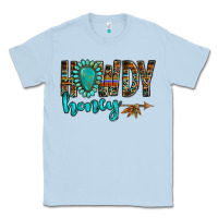 Dusty Blue western howdy honey arrow gemstone Classic Tee - NancyCooperArtShop