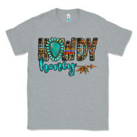 Heather Grey western howdy honey arrow gemstone Classic Tee - NancyCooperArtShop