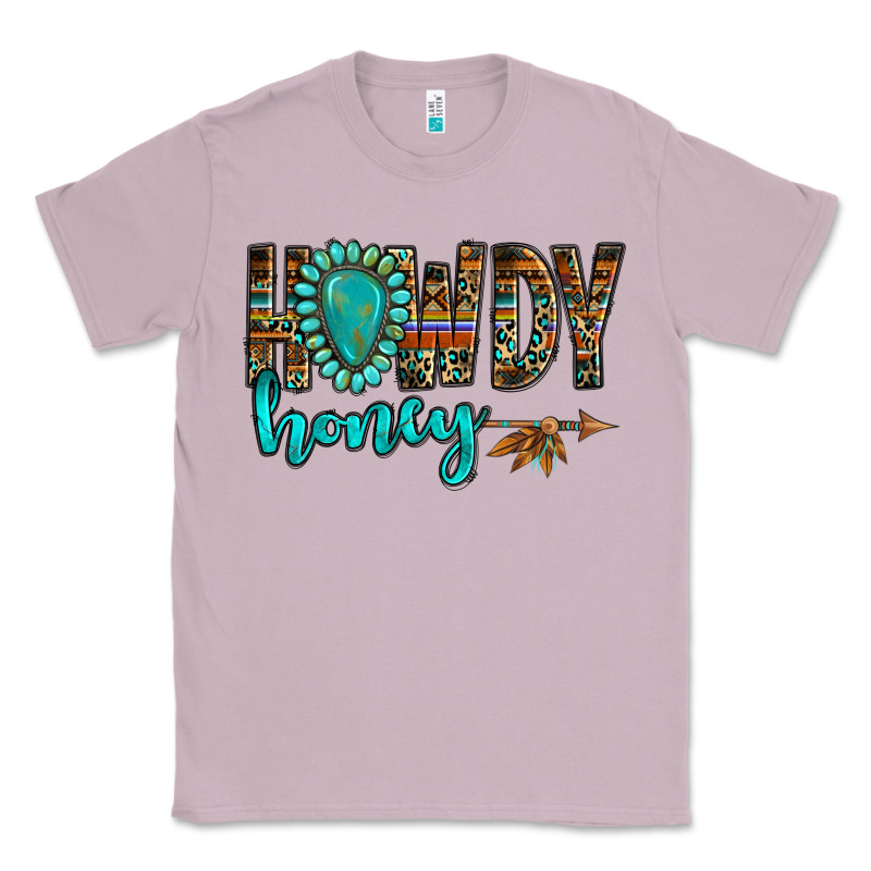 Western Howdy Honey Arrow Gemstone Classic Tee by NancyCooperArtShop | Teevron