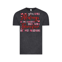 Vintage Black you will always be my forever you will forever be Vintage Tee - MaliasSmallBusiness