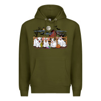 Halloween Pigs Premium Hoodie | Teevron