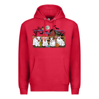 Cardinal halloween pigs Premium Hoodie - CowGirlArtShop