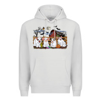 Dove Grey halloween pigs Premium Hoodie - CowGirlArtShop