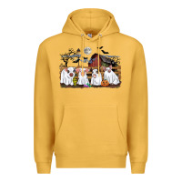 Mustard halloween pigs Premium Hoodie - CowGirlArtShop