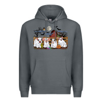 Rock halloween pigs Premium Hoodie - CowGirlArtShop
