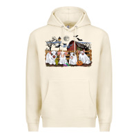 Tofu halloween pigs Premium Hoodie - CowGirlArtShop