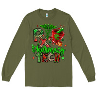 Army Green christmas rx pharmacy tech Long Sleeve Tee - MaliasSmallBusiness