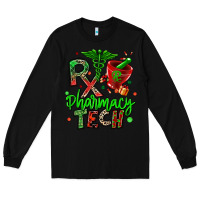 Black christmas rx pharmacy tech Long Sleeve Tee - MaliasSmallBusiness