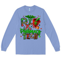 Colony Blue christmas rx pharmacy tech Long Sleeve Tee - MaliasSmallBusiness