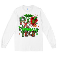White christmas rx pharmacy tech Long Sleeve Tee - MaliasSmallBusiness