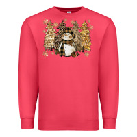 Cardinal snowman with christmas trees 11inches Premium Sweatshirt - CowGirlArtShop