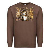 Chestnut snowman with christmas trees 11inches Premium Sweatshirt - CowGirlArtShop