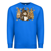 True Royal snowman with christmas trees 11inches Premium Sweatshirt - CowGirlArtShop