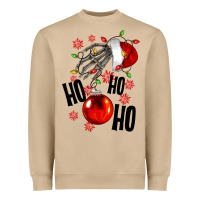 Mushroom Ho ho ho skeleton Heavyweight Sweatshirt - NancyCooperArtShop