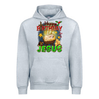 Heather Grey happy birthday jesus Urban Hoodie - FaDigitalArtStudio
