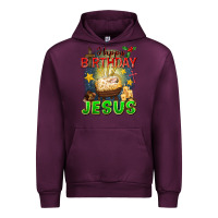 Mauve Wine happy birthday jesus Urban Hoodie - FaDigitalArtStudio
