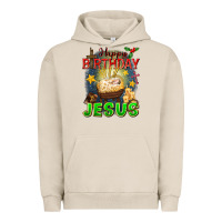 Pigment French Oak happy birthday jesus Urban Hoodie - FaDigitalArtStudio