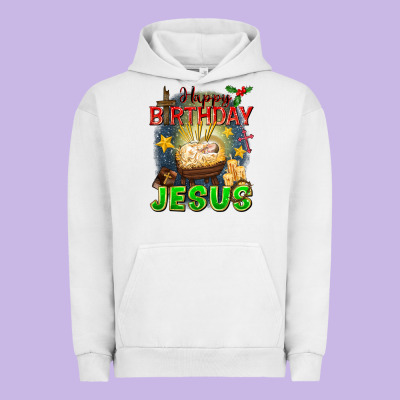 Happy Birthday Jesus Urban Hoodie Designed By Fadigitalartstudio