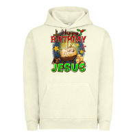 Pigment Pistachio happy birthday jesus Urban Hoodie - FaDigitalArtStudio