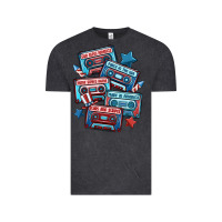 Vintage Black usa america cassette tapes Vintage Tee - MaliasSmallBusiness