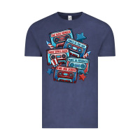 Vintage Denim usa america cassette tapes Vintage Tee - MaliasSmallBusiness