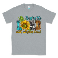 Heather Grey trust in the lord with all your heart Classic Tee - NancyCooperArtShop