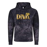 Cloud Black diva Vintage Hoodie - MaliasSmallBusiness