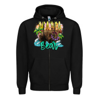 Black Mama bear summer Zipper Hoodie - NancyCooperArtShop