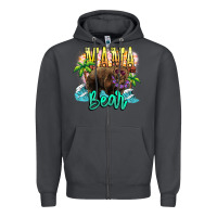 Smoke Mama bear summer Zipper Hoodie - NancyCooperArtShop