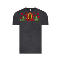 Vintage Black lady of Guadalupe cactus rose Vintage Tee - JahusDesignShop