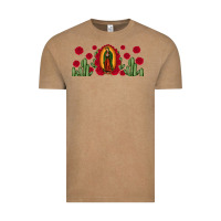 Lady Of Guadalupe Cactus Rose Vintage Tee | Teevron