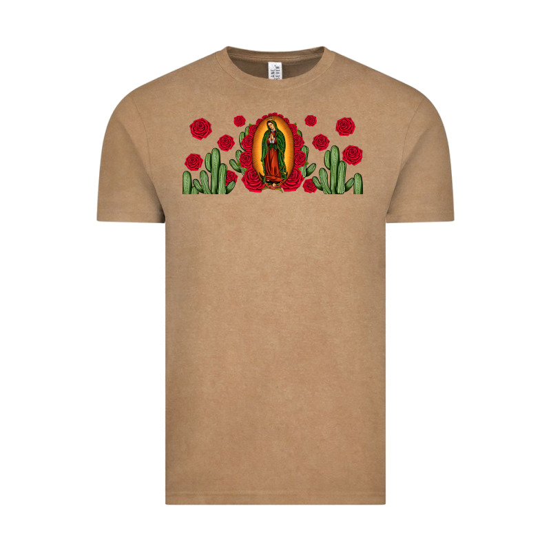 Lady Of Guadalupe Cactus Rose Vintage Tee by JahusDesignShop | Teevron