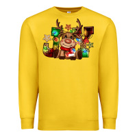Lemon reindeer joy christmas Premium Sweatshirt - CowGirlArtShop