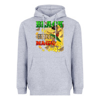 Heather Grey black girl magic Heavyweight Hoodie - CowGirlArtShop