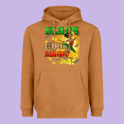 Black Girl Magic Heavyweight Hoodie Designed By Cowgirlartshop