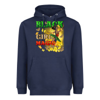 Navy black girl magic Heavyweight Hoodie - CowGirlArtShop
