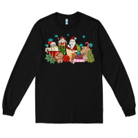 Black santa coffee Long Sleeve Tee - MaliasSmallBusiness