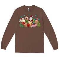 Chestnut santa coffee Long Sleeve Tee - MaliasSmallBusiness