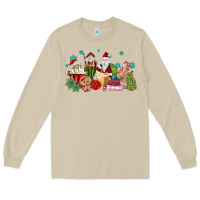 Mushroom santa coffee Long Sleeve Tee - MaliasSmallBusiness
