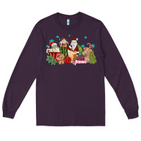 Plum santa coffee Long Sleeve Tee - MaliasSmallBusiness
