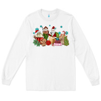 White santa coffee Long Sleeve Tee - MaliasSmallBusiness