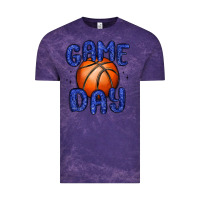 Cloud Purple game day basketball Vintage Tee - MaliasSmallBusiness