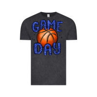 Vintage Black game day basketball Vintage Tee - MaliasSmallBusiness