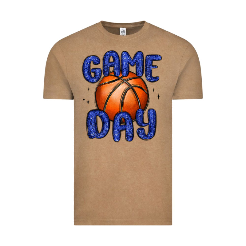 Game Day Basketball Vintage Tee by MaliasSmallBusiness | Teevron