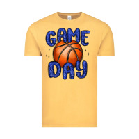 Vintage Mustard game day basketball Vintage Tee - MaliasSmallBusiness