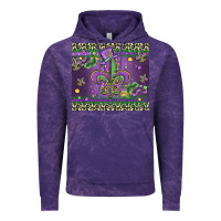 Cloud Purple mardi gras fleur de lis Vintage Hoodie - MaliasSmallBusiness