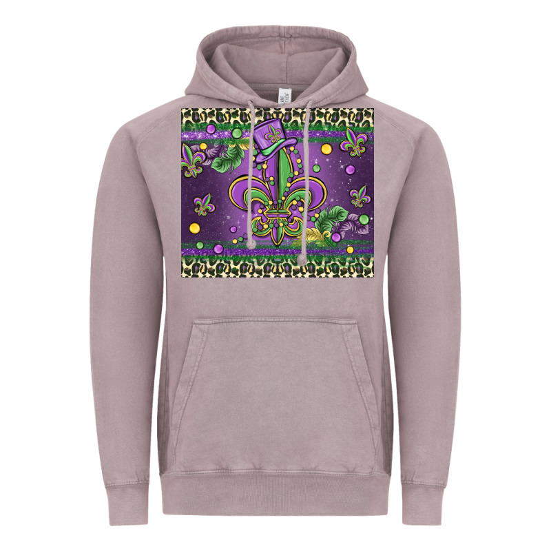 Mardi Gras Fleur De Lis Vintage Hoodie by MaliasSmallBusiness | Teevron