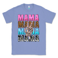 Colony Blue mama skeleton peace leopard pattern Classic Tee - NancyCooperArtShop