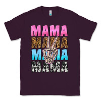 Plum mama skeleton peace leopard pattern Classic Tee - NancyCooperArtShop